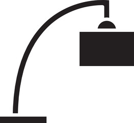 Table Lamp Glyph Icon