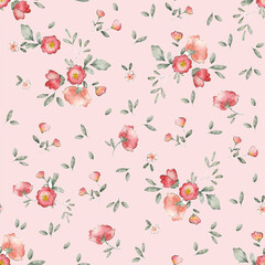 Seamless flowers pattern.Ready to print