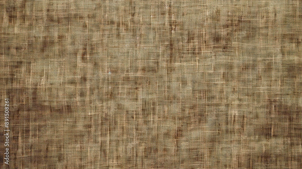 Poster brown canvas texture background, top view. simple and clean wallpaper with copy space area for text 