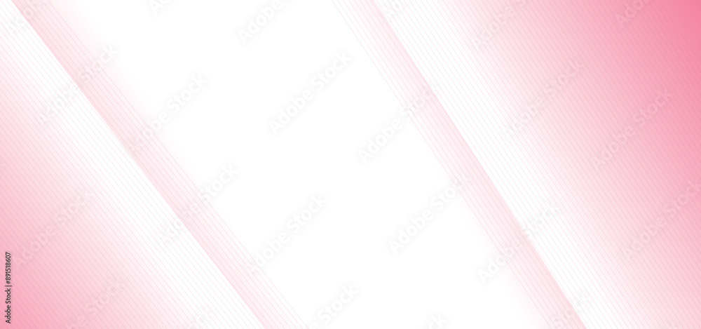 Aufkleber abstract pink background with waves thin line on white. isolated on white background in concept luxu