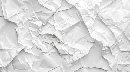 A white background with a lot of paper on it. The paper is crumpled and torn