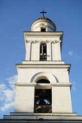 Fototapeta premium park, Chisinau, church, bell tower, Moldova, city park, nature, architecture, Christianity, green space, summer day, walk, historic site, tourist attraction, relaxation, landscape, picturesque view, u