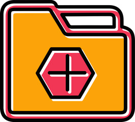 Obraz premium Create Folder Vector Icon