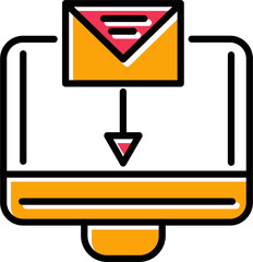 Mail Upload Vector Icon