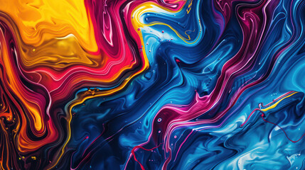 Abstract random color liquid marble background