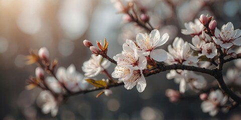 Blurred nature background backgrounds outdoors blossom.