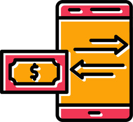 Money Transfer Vector Icon