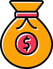 Money Bags Vector Icon