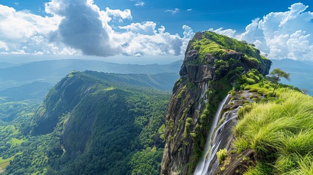 Adam's Peak mountain in Sri Lanka.