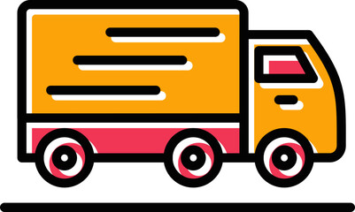 Moving Truck Vector Icon