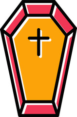 Obraz premium Coffin Vector Icon