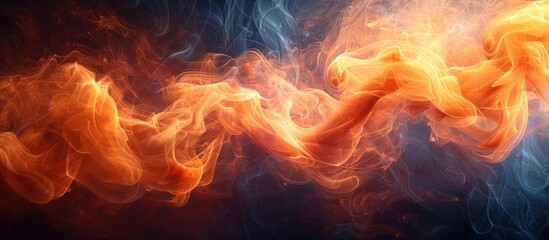 Fototapeta premium Abstract Fire and Smoke
