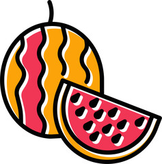 Watermelon Vector Icon