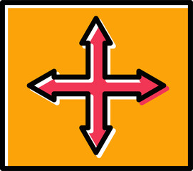 Directions Vector Icon