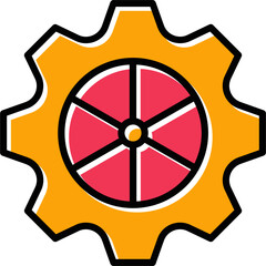 Wheel Vector Icon