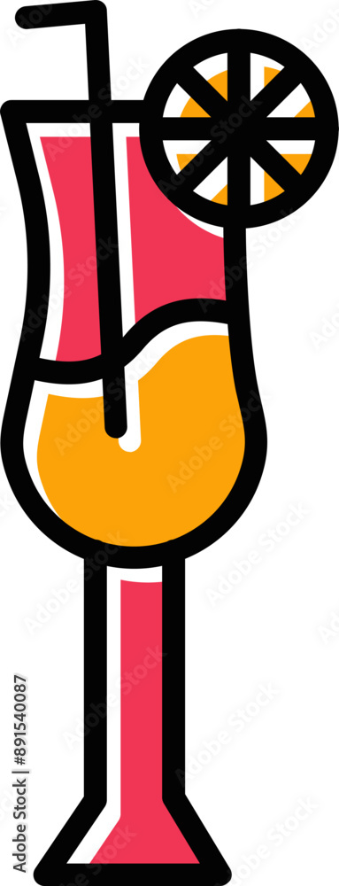 Canvas Prints cocktail vector icon