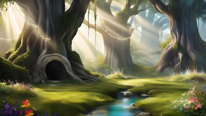 Mystical Woodland Clearing