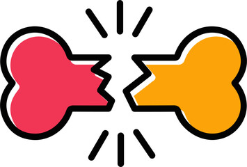 Bone Fracture Vector Icon