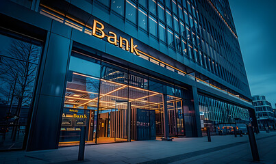 Modern Bank Building