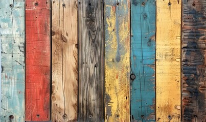 Vintage wooden boards with aged look