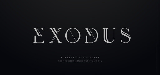 Abstract scifi modern logo alphabet font. Science fiction typography sport, technology, fashion, digital, future creative logos fonts. vector illustration