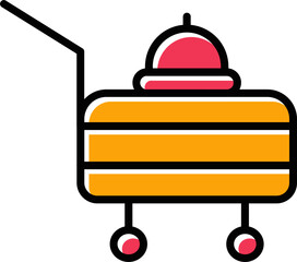 Room Service Vector Icon