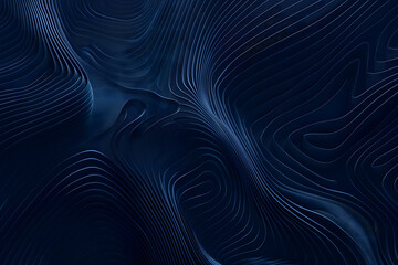 Blue background featuring elegant  flowing blue wavy lines Fluid Design Concept