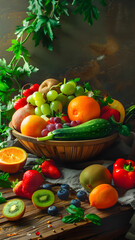 realistic high-resolution photo of fruit, with detailed background