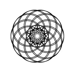 abstract 3d sphere with globe