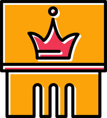 Crown Exhibit Vector Icon