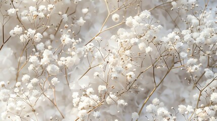 Naklejka premium close up of white flowers on soft background