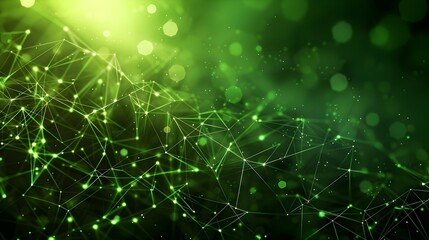 Fototapeta premium Abstract Glowing Network Connections Digital Illustration Background. AI Generated