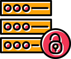 Fototapeta premium Data Security Vector Icon