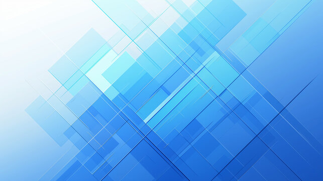 transparent blue gradient geometric grid with intersecting lines and overlapping rectangles