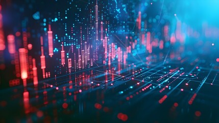 futuristic data visualization digital technology analytics abstract background innovation. AI Generated