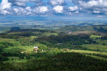 landscape in the mountains Góry Stołowe