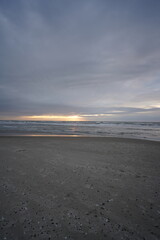 Obraz premium Sonnenuntergang an der Nordssee