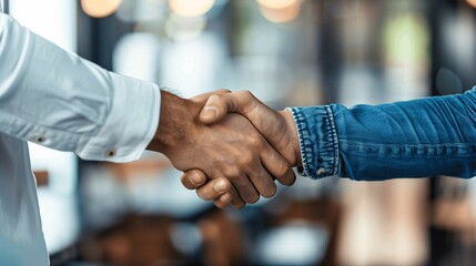 Handshake Between Two Professionals