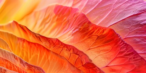 Detailed Flower Petal Close-Up with Natural Patterns