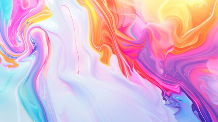 Fototapeta premium Abstract random color liquid marble background