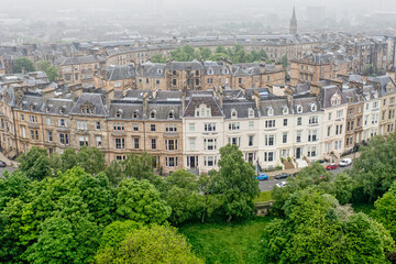 Park Quadrant luxury residential area of Glasgow