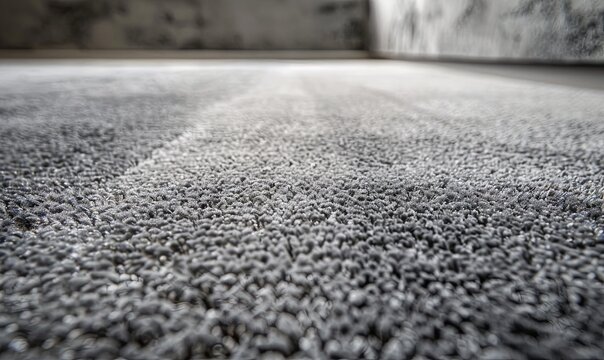 Textured grey carpet