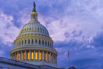 The United States Capitol building in Washington DC, USA.