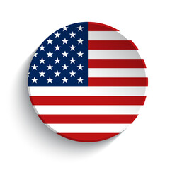 United States flag button