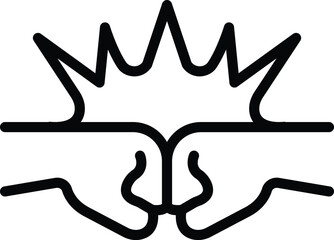 A violent confrontation or struggle.