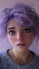 Obraz premium realistic high-resolution photo of woman, with detailed background