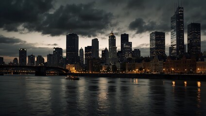 Fototapeta premium A poem where the pulse of a city beats in sync with the emotions of its inhabitants ai_generated