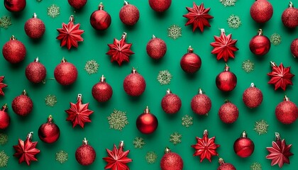 クリスマスオーナメント背景画像（Christmas ornament background image.）
