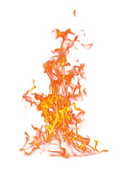 Energetic Vertical Abstract Flame with Vibrant Dynamic Particle Effects.