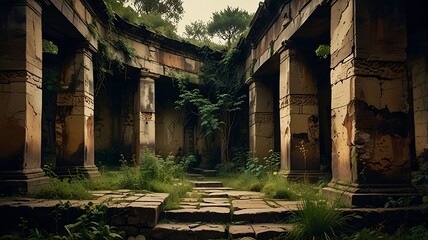 Fototapeta premium old abandoned house